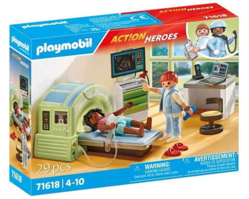 Playmobil action heroes: resonancia con paciente