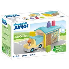 Playmobil junior camión con garaje