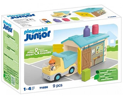 Playmobil junior camión con garaje