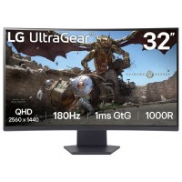 MONITOR LG 32GS60QC-B 31,5" QHD 1MS CURVO NEGRO HDMI X2 DP REGULABLE VESA