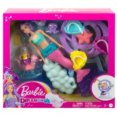 Muñeca barbie mattel sirena juego cuidado