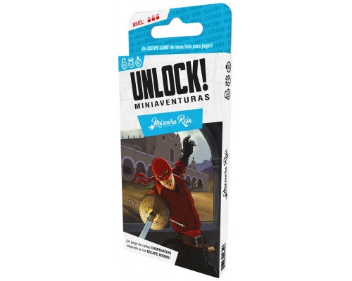 Juego mesa unlock! miniaventuras máscara roja