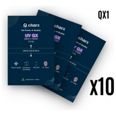 Laminas fijacion qcharx ultravioleta mate pack