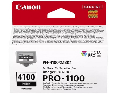 Cartucho canon pfi - 4100mbk negro mate
