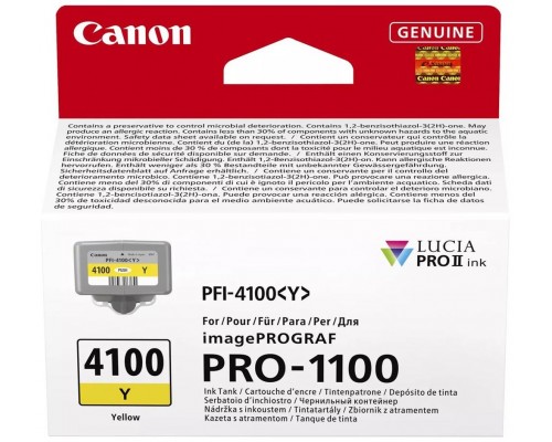 Cartucho canon pfi - 4100y amarillo
