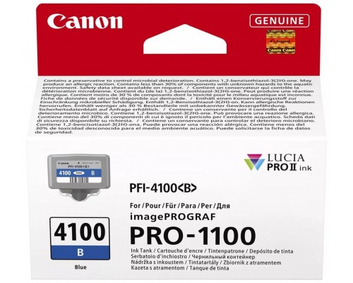 Cartucho canon pfi - 4100b azul