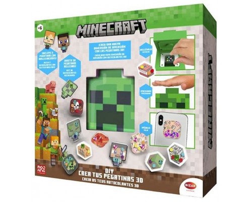 Crea tus pegatinas 3d minecraft