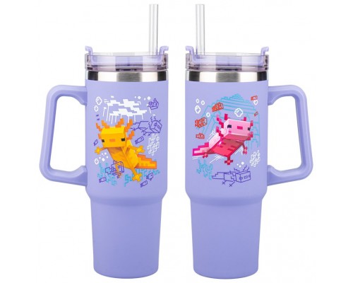 Vaso termo con pajita paladone minecraft
