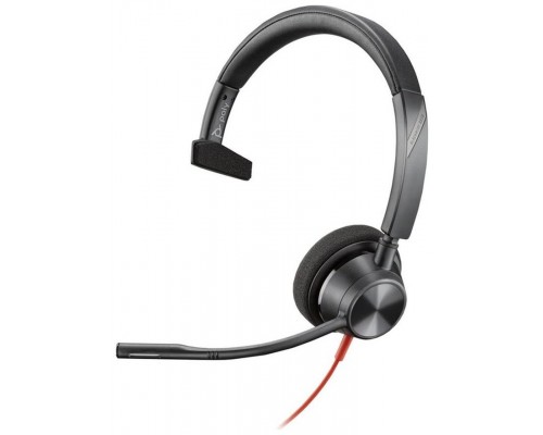 Auriculares poly monoaurales blackwire 3310 con