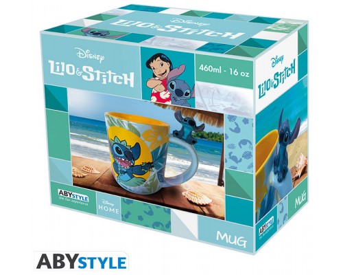 Taza 3d abystyle disney stitch hawaiano