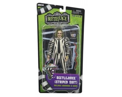 Beetlejuice black and white striped suit