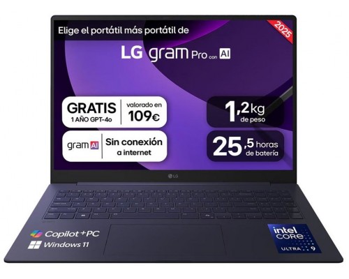 Portatil lg gram pro 16z90ts - g intel