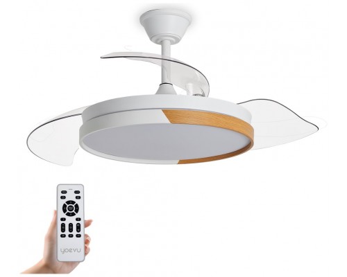 Yoevu - nature white ventilador de techo con