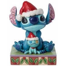 Figura enesco disney santa stitch con