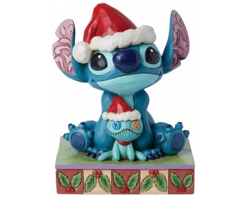 Figura enesco disney santa stitch con