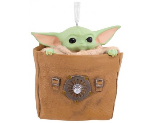 Figura decorativa grogu en bolsa resina