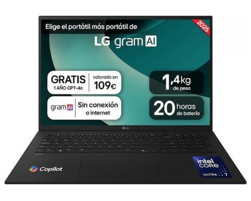 Portatil lg 17zd90t - g.ax88b u7 - 255h 32gb ssd