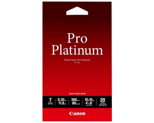 Papel fotografico canon pro platinum pt - 101