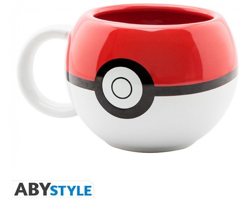 Taza 3d abystyle pokemon pokeball