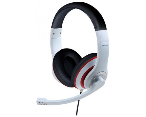 AURICULARES GEMBIRD MICROFONO CONTROL VOL BLANCO NEGRO ALAMBRICO