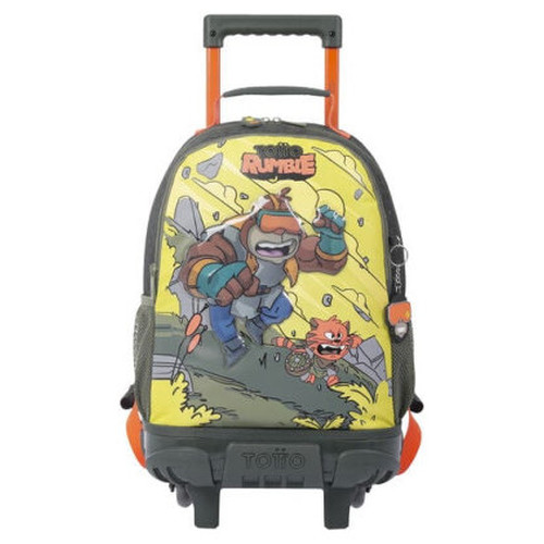MOCHILA ESCOLAR CON RUEDAS MEDIANA DE CARTOONS TOTTO MJ03BWM005-2310-4DJM (Espera 4 dias)