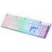 TECLADO MECANICO MARS GAMING MK422 WHITE SWITCH ROJO