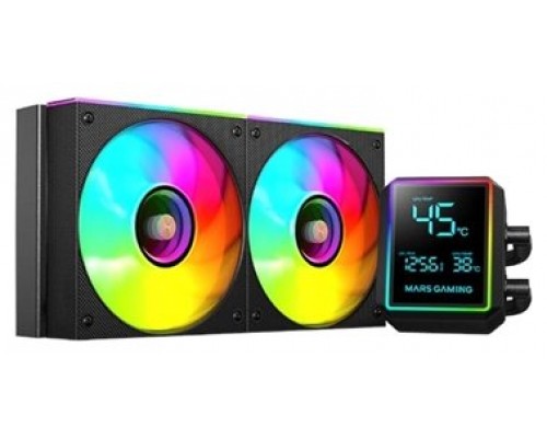 REFRIGERACION LIQUIDA FRGB ML-LCD PRO 240 NEGRO MARS GAMING (Espera 4 dias)