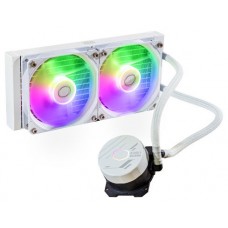 Cooler Master MasterLiquid 240L Core ARGB White Carcasa del ordenador, Procesador Kit de refrigeración líquida 12 cm Blanco