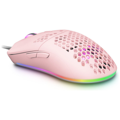 MOUSE MARS GAMING RGB MMAX DISEO HIVE PINK 12400dpi-DN2 MOUSE MARS GAMING RGB MMAX DISEO HIVE PINK 12400dpi