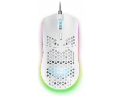 MOUSE MARS GAMING RGB MMAX DISE¾O HIVE WHITE