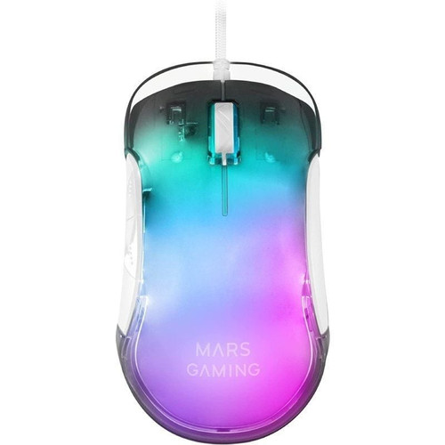 MOUSE MARS GAMING RGB MMGLOWW WHITE 12800DPI-DN3 MOUSE MARS GAMING RGB MMGLOWW WHITE 12800DPI