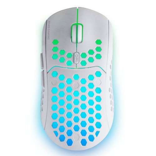 MOUSE MARS GAMING WIRELESS RGB MMW3 WHITE USB 2.4G-DN3 MOUSE MARS GAMING WIRELESS RGB MMW3 WHITE USB 2.4G