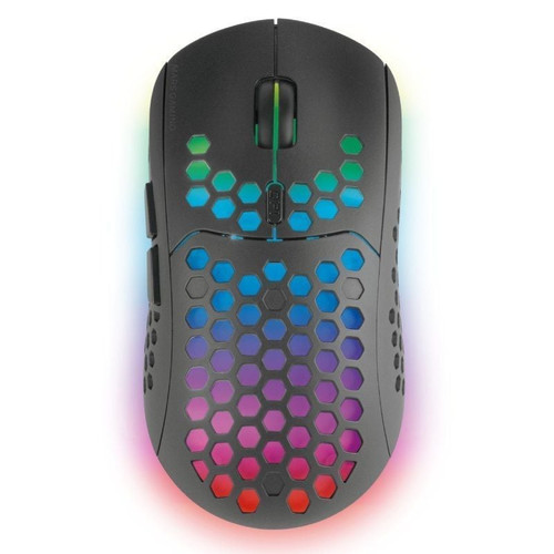MOUSE MARS GAMING WIRELESS RGB MMW3 BLACK USB 2.4G
