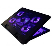 MARS GAMING MNBC2 GAMING NOTEBOOK COOLER - STAND FUNCTION - UA5 X5 FAN AIRFLOW TECHNOLOGY - RED LIGHTING