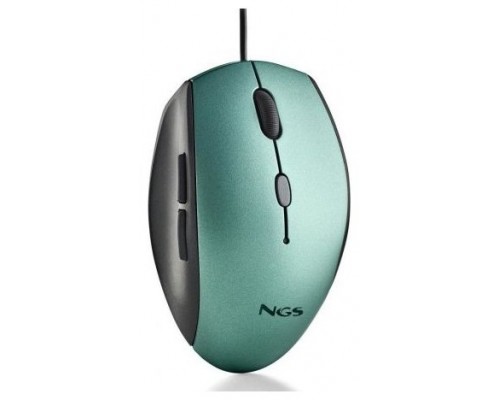 RATON NGS MOTH ICE OPTICO 1600DPI USB-C VERDE HIELO