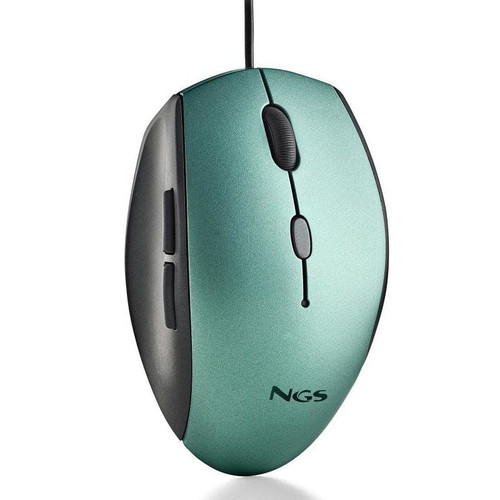 MOUSE NGS ERGO MOTH ICE CON CABLE Y BOTONES