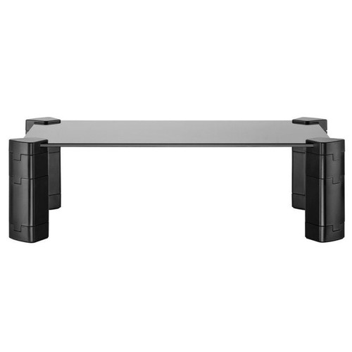 SOPORTE ELEVADOR CRISTAL PARA MONITOR-PORTATIL NEGRO-CN2 SOPORTE ELEVADOR CRISTAL PARA MONITOR-PORTATIL NEGRO