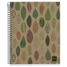 CUADERNO RECICLADO A5 MICROPERFORADO 120 HOJAS 5X5MM BOTANIC MIQUELRIUS MR2872 (MIN5) (Espera 4 dias)