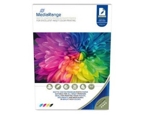 PAPEL FOTOGRAFICO MEDIARANGE MRINK101 A4 MATE