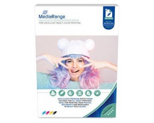PAPEL FOTOGRAFICO MEDIARANGE MRINK103 A4 BRILLO