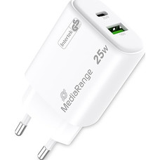 CARGADOR MEDIARANGE DUAL USB-A Y USB-C 25W-GK1 CARGADOR MEDIARANGE DUAL USB-A Y USB-C 25W