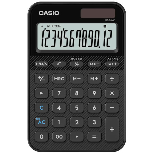 CASIO MS-20YC NEGRO / CALCULADORA DE MESA