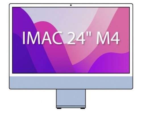 APPLE IMAC 24" RETINA 4.5K M4 10CPU 10GPU 16GB 512GB AZUL