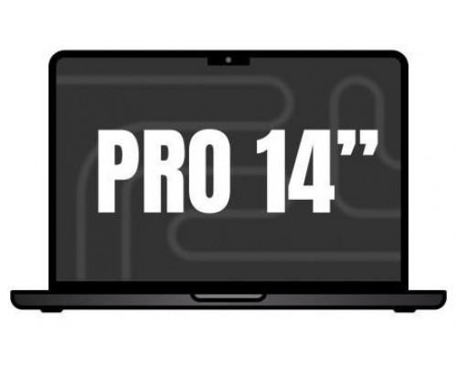 MACBOOK PRO APPLE 14"" M4 PRO 14CORE CPU+20CORE GPU 24GB 1TB SPACE BLACK (Espera 4 dias)