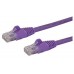 STARTECH CABLE DE RED 0,5M PURPURA CAT6