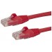 STARTECH CABLE DE RED 0,5M ROJO CAT6