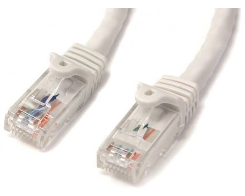 STARTECH CABLE RED ETH. CAT6 SIN ENGANCHE 5M BLANC