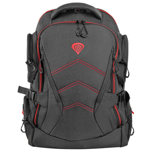 GENESIS Pallad 550 43,9 cm (17.3") Mochila Negro, Rojo