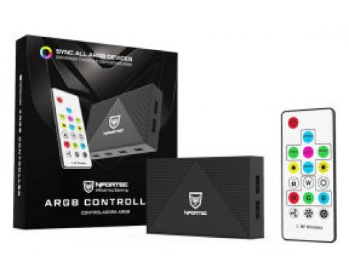 Nfortec NF-AC-ARGBCONTROL controlador de luces led Negro