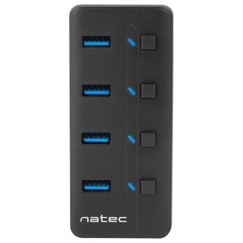 HUB NATEC MANTIS 2 USB 3.0 4 PUERTOS ON OFF CON ALIMENTADOR-DI3 HUB NATEC MANTIS 2 USB 3.0 4 PUERTOS ON OFF CON ALIMENTADOR